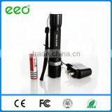 Three-speed Police Zoomable Rechargeable LEDpolice Flashlight With Light Stick