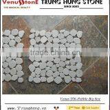 Milky White Marble Pebble Mosaic - Big Size thumbnail-4