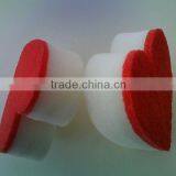 Red Heart Shaped Kitchen Cleaning Sponge thumbnail-1