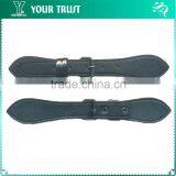 Rhodium Square Buckle Rhodium Stud Black Coat Leather Toggle Buttons thumbnail-5