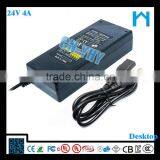 ul Certified 24v 4A 96w Power Adapter UL/CUL GS CE SAA FCC Approved (2 Years Warranty)