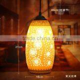 Vintage LED Pendant Light Blue White Porcelain Ceramic Loft Coffee Bar Restaurant Kitchen Lights thumbnail-1