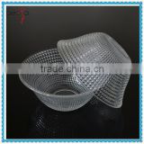 Clear Glass Bowl with Diamond Pattern Glass Salad Bowl