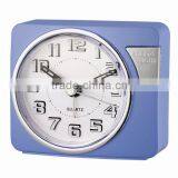 3D Arabic Numbers Touch LED Light Travel Alarm Clock thumbnail-2