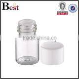 5 / 7 / 8 / 10 /12ml Insert, Plug Sealing Type Clear Tube Glass Bottle With White Plastic Cap thumbnail-2