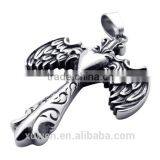 Engrave Feather Stainless Steel Large Pendants for Jewelry Making