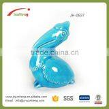 Home Decor Glazing Blue Ceramic Garden Decor Flamingo, Flamingo Statue Quality Choice thumbnail-1