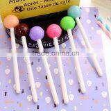 Diy Creative Stationery Personalized Novelty Plastic Lollipop Shaped Ballpoint Pen Best Promotional Gift Black Ink Gel Pen thumbnail-2