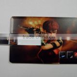 wholesale cheap credit card usb pendrive full color printing for free
