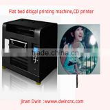 Flat bed cd dvd printing machine