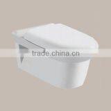 Bathroom Round Washdown European Wall Hung Toilet thumbnail-1