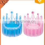children inflatable imperial crown sofa for indoor
