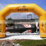 Yellow Inflatable Arch With Logo