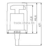 Plastic Aluminium Cosmetic Bottle Cream Pump With Flat Cap thumbnail-2