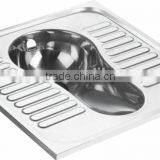 Stainless Steel 304 Squatting Pan With Flushing For Bullet Train GR-004 thumbnail-4