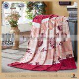 100% Polyester Super Soft Printed Fleece Organic Blanket With Dog