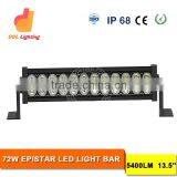 Auto Parts 13.5 Inch 72W LED Light Bar for Truck 6500k 12v High Quality Led Light Bar