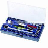 50pcs 1/4"& 3/8" Socket Set Bit Set With Ratchet Handle thumbnail-1