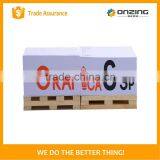 Paper Cube Shape Custom Printed Wooden Pallet Notepad Cube thumbnail-5