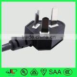 Ccc 3-flat Pin Plug, 250v ac Electric Plug With China Electric Wire Pvc Covered thumbnail-1