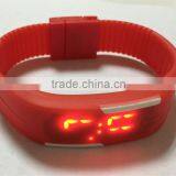 Fashion Bracelet Wrist Led Silicone Watch With Adjustable Silicon Band thumbnail-2