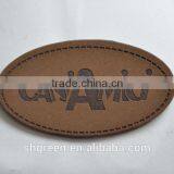 Brand Leather Label With Sewing Groove for Easy Stitching thumbnail-1