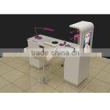 Best Price 3d Design Double Nail Table for Beauty Salon Kiosk thumbnail-3