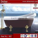 1.5m Length Royal Acrylic Clawfoot Corner Bathtub, Europe Style Tubs Removable Bathtub, Custom Size Bathtubs thumbnail-2
