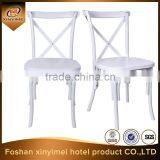 New Coming Colorful Cross Back Plastic X Back Chair,metal Cross Chair thumbnail-1