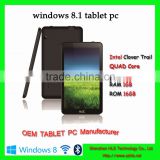 7inch intel cpu slim tablet support wifi bluetooth 3g windows8.1 1gb 16gb tablet with ips screen