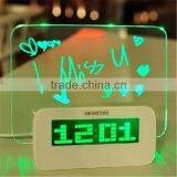 ABS Led Digital Alarm Clock Fluoresent Pen Led Alarm Clock