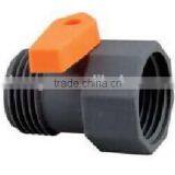 Garden Plastic Hose Coupling With Valve Quick Hose Connector thumbnail-1