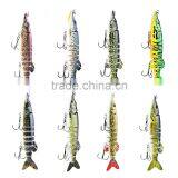 8Colors12.5cm Outdoor Fishing Lures Crank Bait With 2 Hook ABS Verisimilar Hard Bait Simulation Fishing Tackle Artificial Bait thumbnail-6