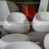 European Style Relaxing Fiberglass Material Half Ball Chair