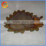 Garden Decorative Love Shape Pottery Bird Feeder thumbnail-1