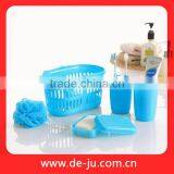 Round PP Basket Cleaning Red Bathroom Accessory thumbnail-2