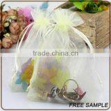 Small Cute Personal Customerized Organza Fabric Drawstring Pouch Wedding Favor Bags thumbnail-2