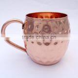 DEEPLY HAMMERED 100% COPPER MOSCOW MULE MUGS thumbnail-2