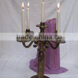 Aluminium Candelabra Antique Finish,Metal Candle Holder thumbnail-1