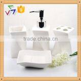 HOT Sale White Ceramic Bathroom Set,bathroom Accessories Set thumbnail-4
