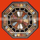 Mosaic Style Marble Table Top, Marble Mosaic Inlay Table Top thumbnail-1
