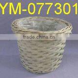 Grey Color Cheap Willow Bonsai Pot thumbnail-1