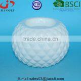New Design Pineapple Shape White Ceramic Tealight Candle Holder thumbnail-1
