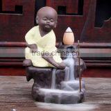 Creative The Little Monk Censer Backflow Incense Burner For Home Decor thumbnail-4
