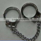 Handcuff Metal Iron Steel Key Ring/link Chain