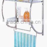 Stainless Steel Simple Style Towel Rack, Bathroom Rotate Towel Hanger thumbnail-4