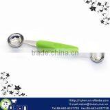 Double Head Stainless Steel Fruit Baller,Watermelon Baller,fruit Spoon CK-KT300 thumbnail-1