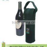 Custom Logo Printed One Bottle Neoprene Insulate Wine Tote Bag thumbnail-1