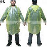 Yellow Transparent Disposable Raincoat for Sport Events thumbnail-2