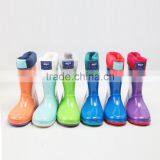 Waterproof Warm Kids Girls Boys Rain Boot With Fur Lining thumbnail-1